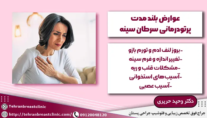 عوارض بلند مدت پرتودرمانی سرطان سینه