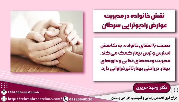 نقش خانواده در مدیریت عوارض رادیوتراپی سرطان