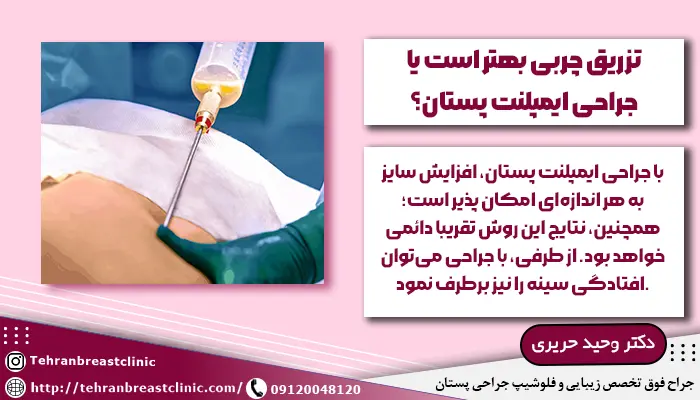 تزریق چربی بهتر است یا جراحی