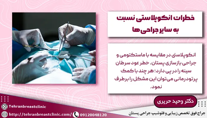 توضیح خطرات انکوپلاستیک نسبت به سایر جراحیها