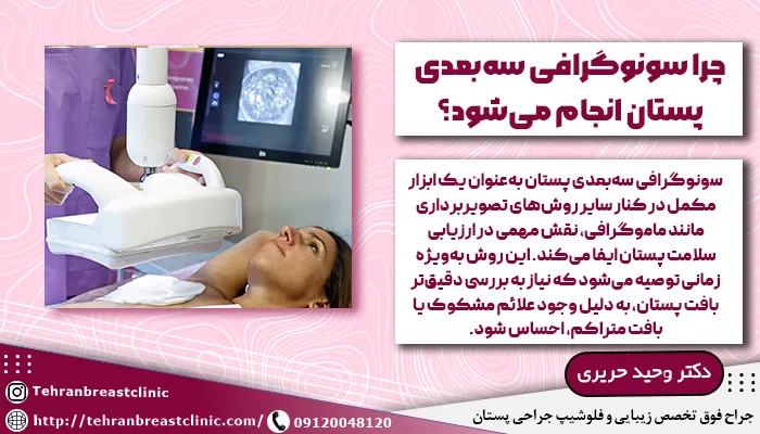 دلیل انجام سونوگرافی سهبعدی پستان