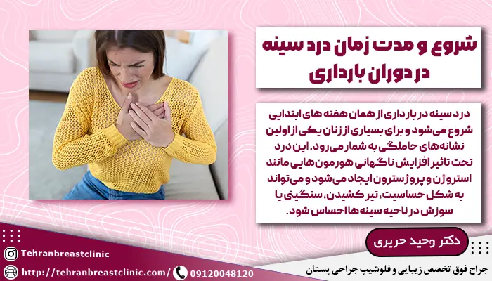 شروع و مدت زمان درد سینه در دوران بارداری